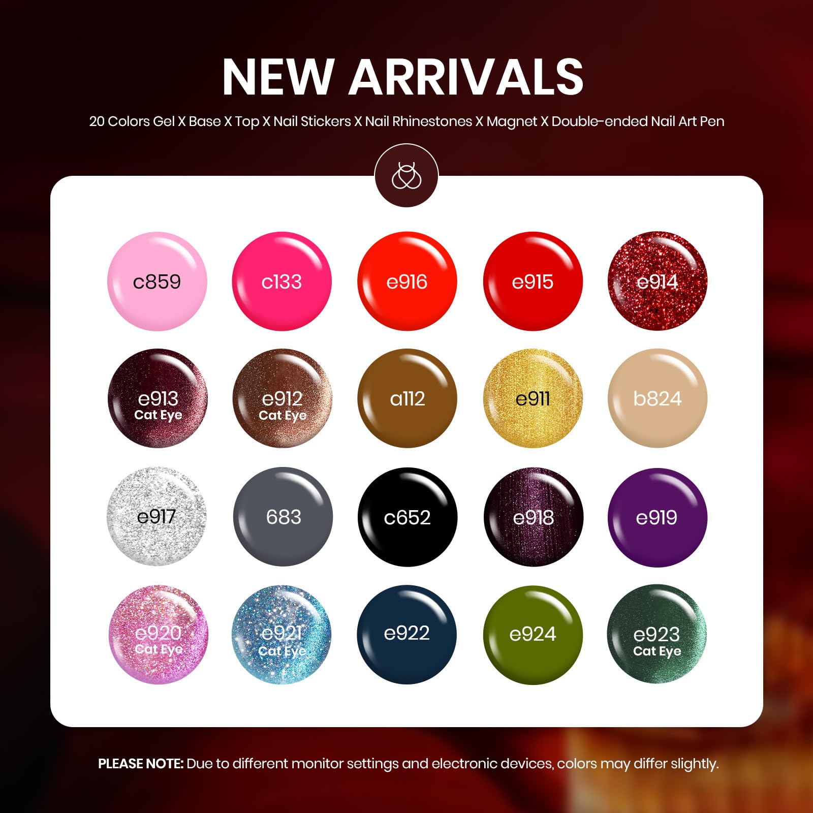 Beetles Gel Polish Kit base coat with glossy and matte top coats