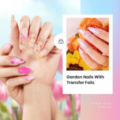 Beetles Impressionist Garden transfers for delicate floral nail designs.