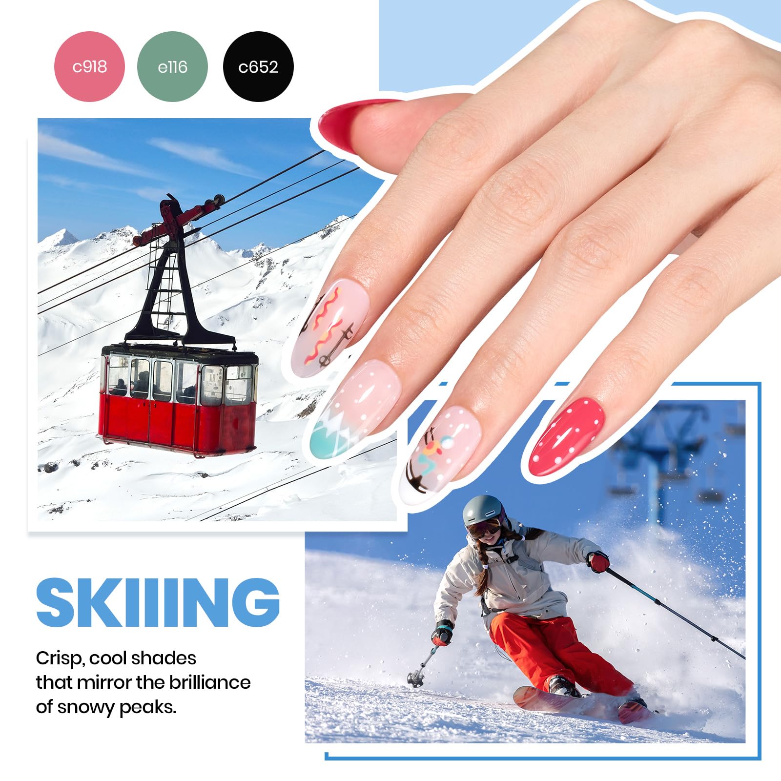 Beetles Gel Polish Kit: Seasonal gift box ideal for celebrations.