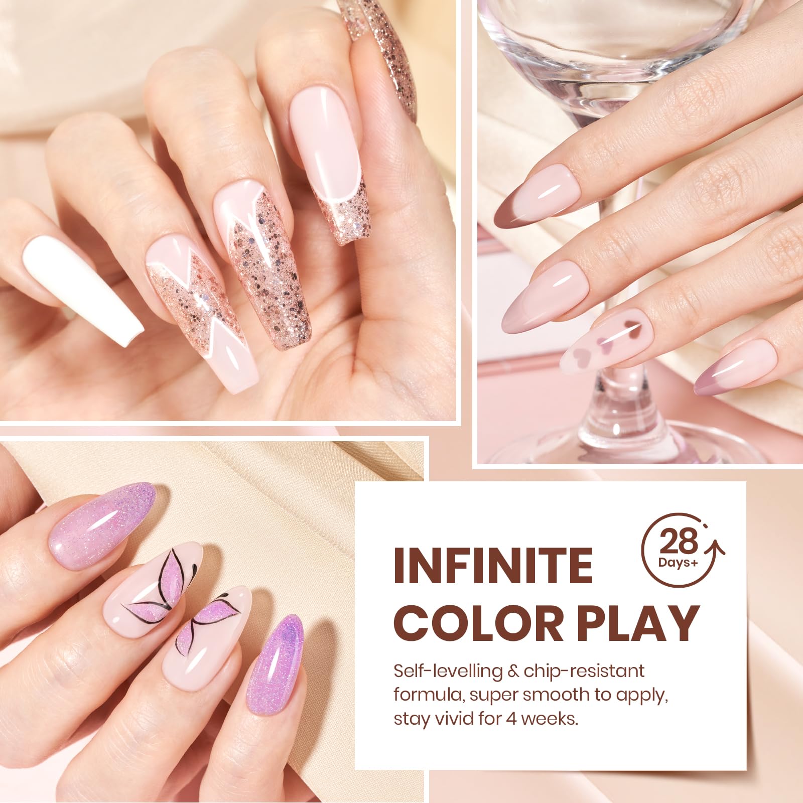 Beetles Gel Polish long-lasting formula provides durable color with natural shine.