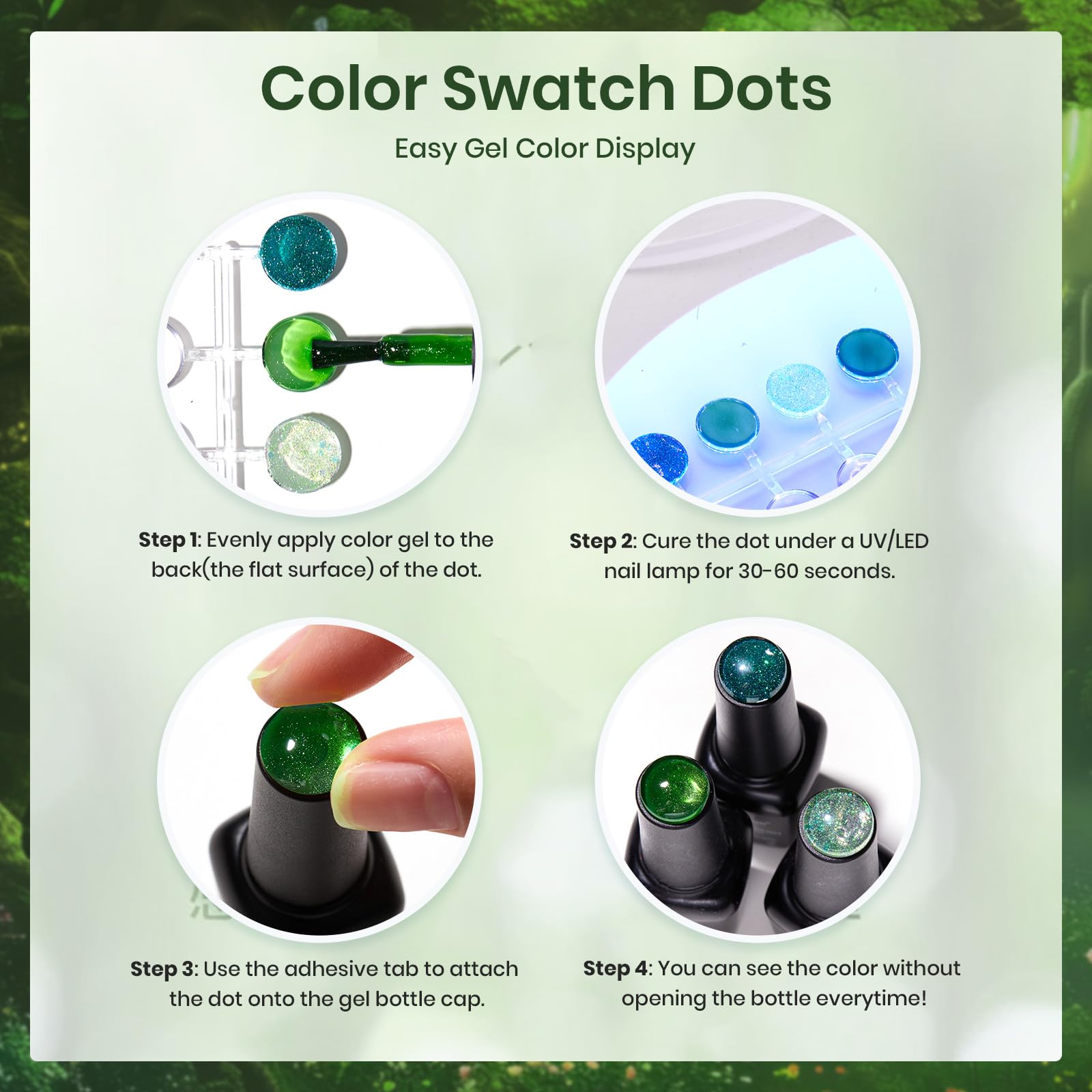 Beetles magnet wand creating cat eye patterns on gel polish