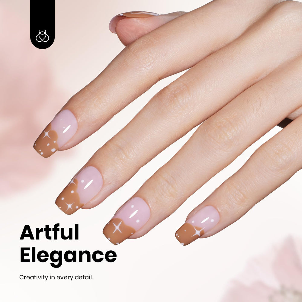 Beetles nail prep close-up highlighting smooth base layer readiness.