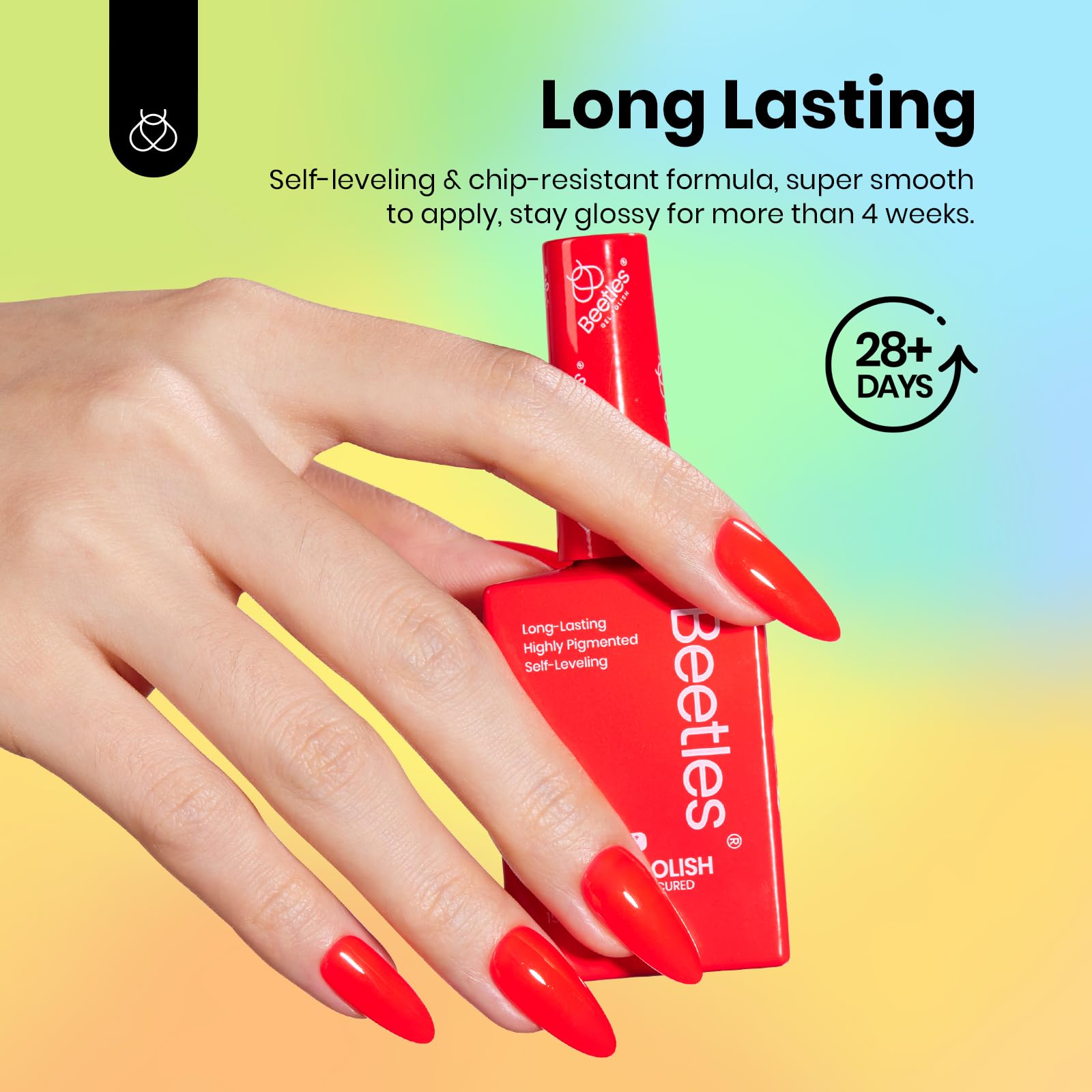 Beetles Gel Polish neon green bottle for fresh daily wear