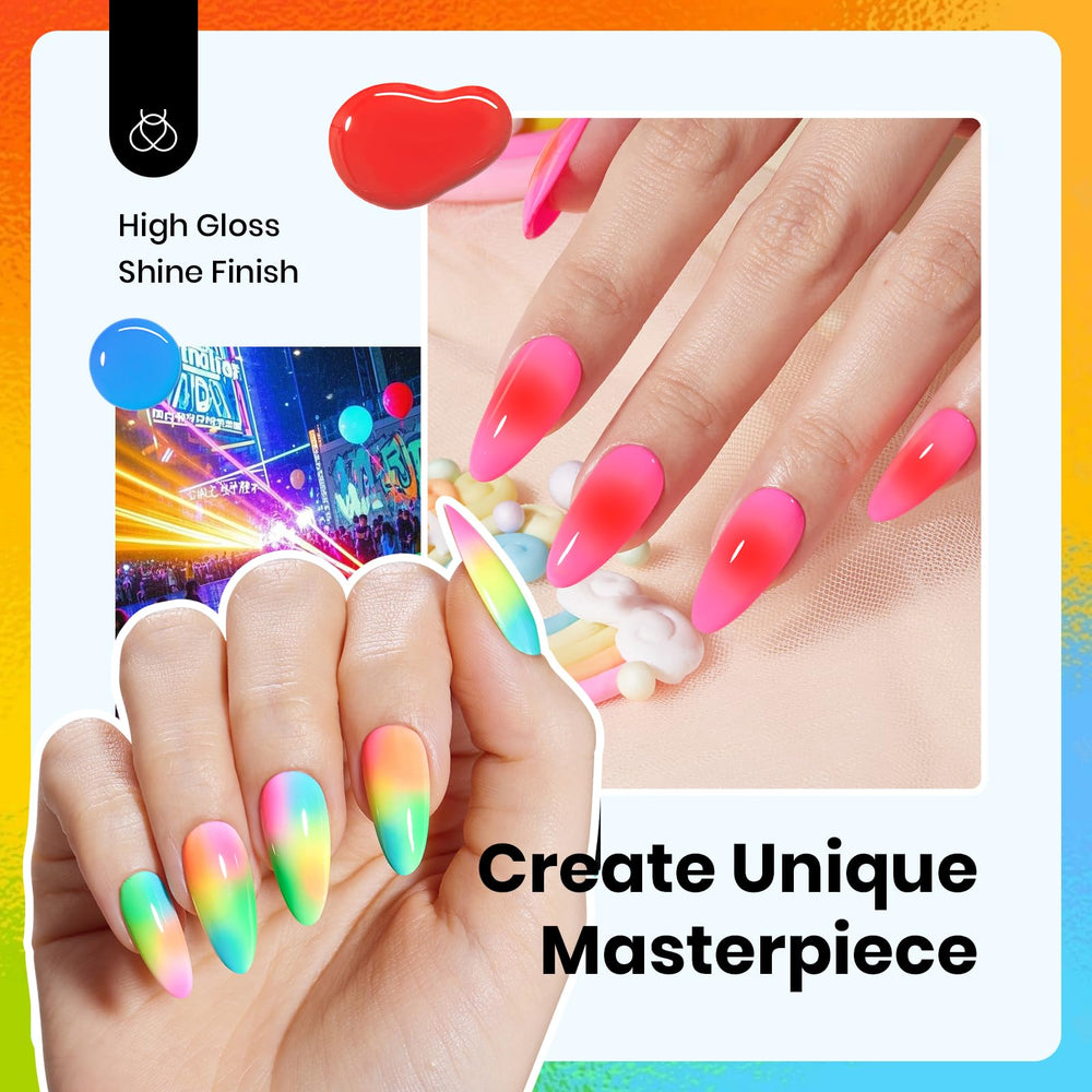 Beetles Gel Polish neon orange bottle for eye-catching party nails