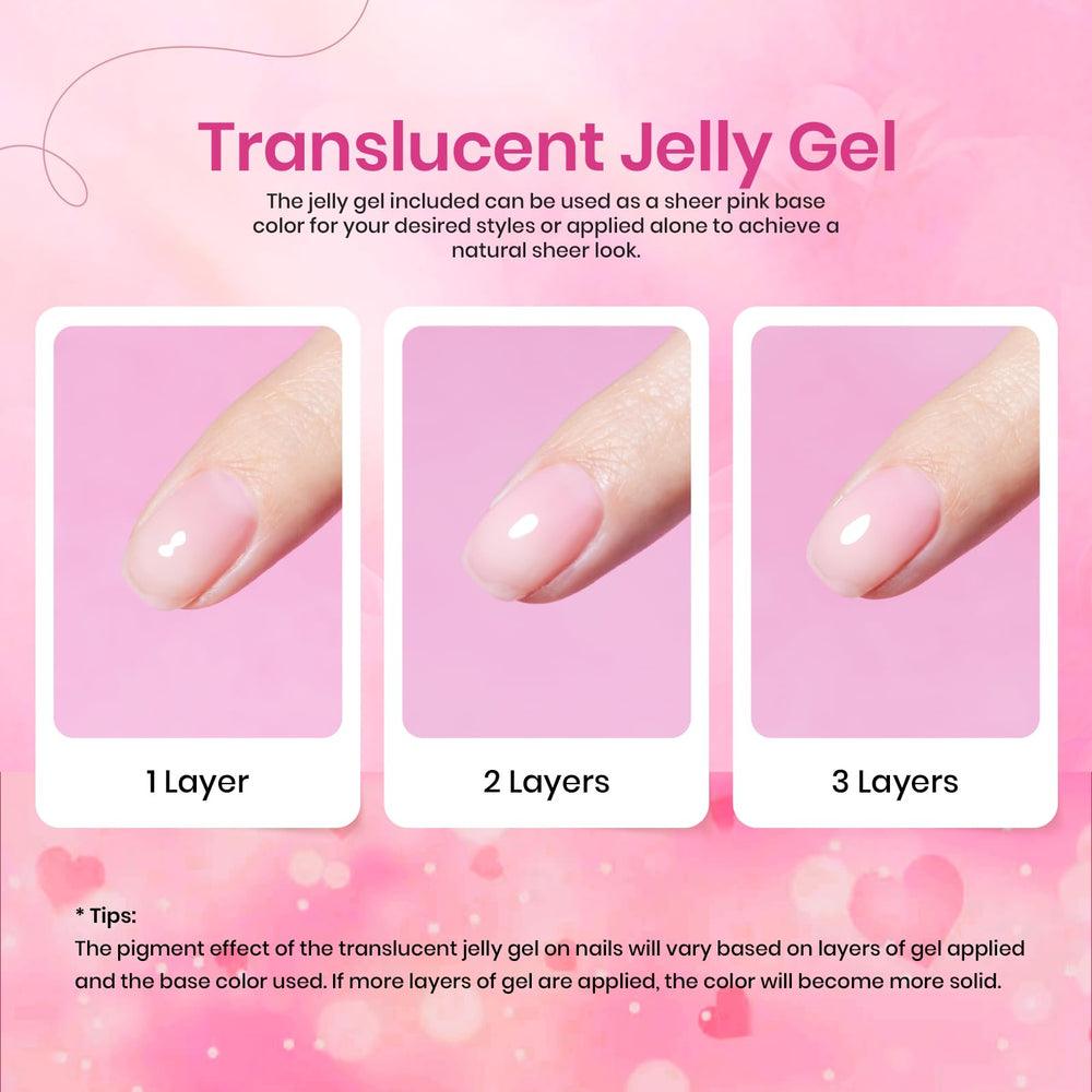Beetles Gel Polish Pink Set glitter pink close-up, showcasing light-reflecting sparkle.
