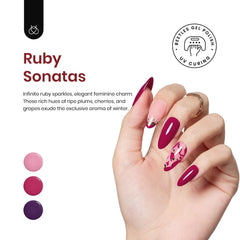 Beetles Gel Polish purple shade bottle with velvet finish for chic nails