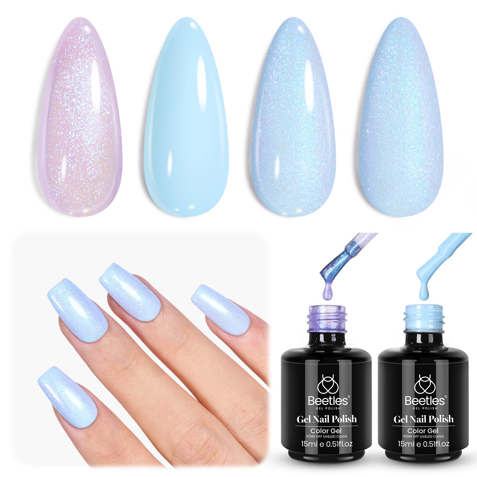 Beetles Gel Nail Art Kit for at-home DIY manicures