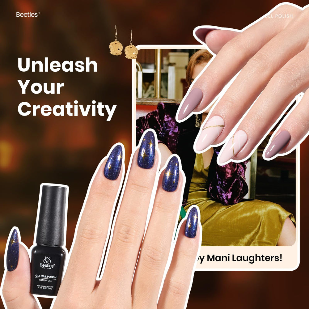 Beetles Gel Polish glitter colors for festive nail art