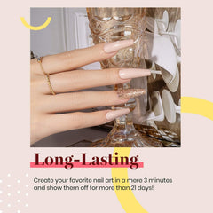 Beetles Stone Beige gel polish curing under UV/LED light for durable, salon-ready results.