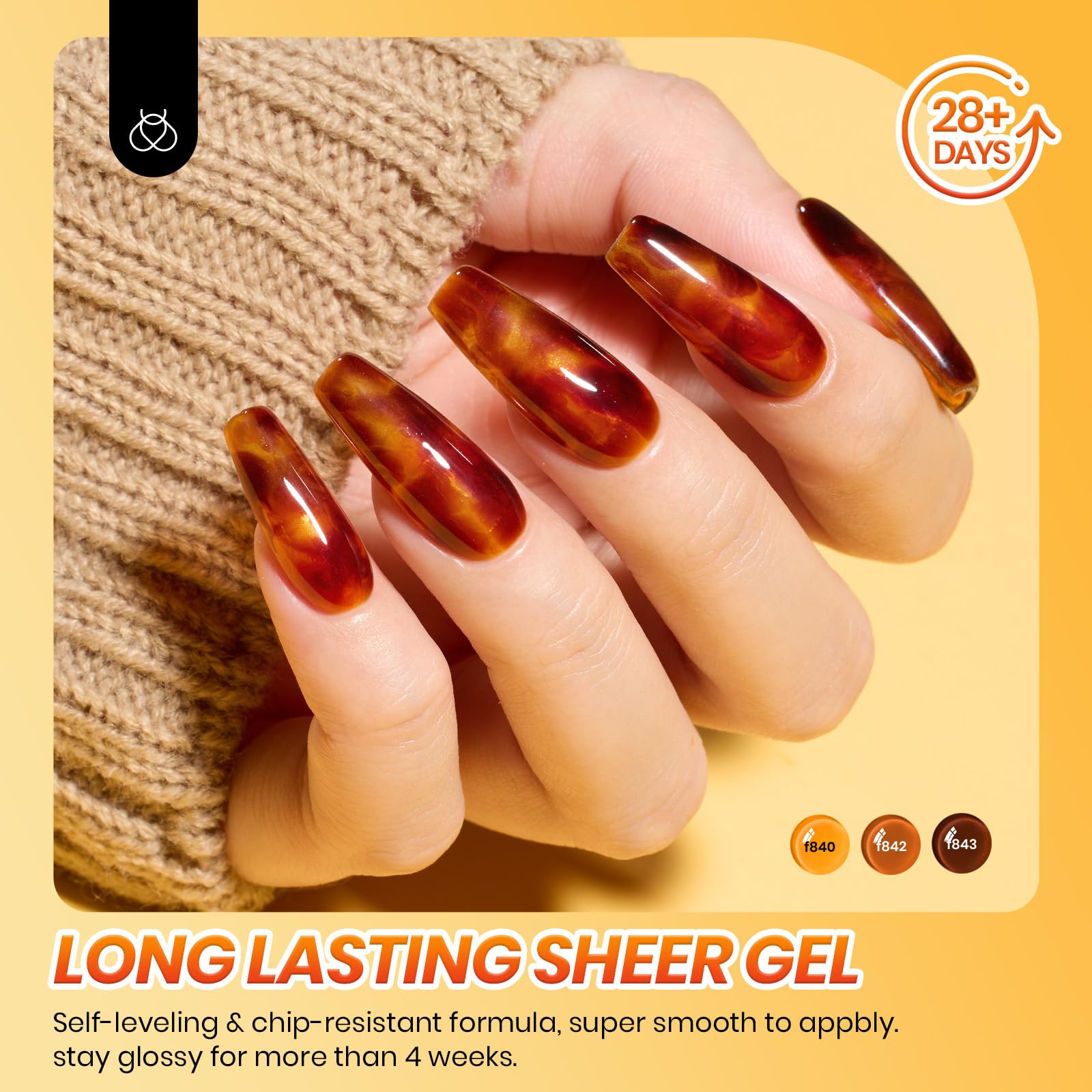 Beetles warm yellow jelly shade for subtle and sunny nails.
