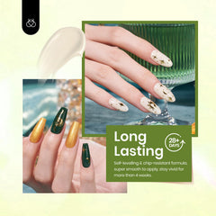 Beetles Gel Polish white bottle offers clean, crisp coverage for chic nails.