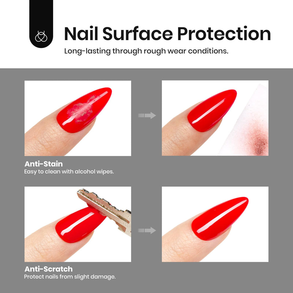 Beetles Gel Top Coat brush application shows smooth, quick curing for busy lifestyles