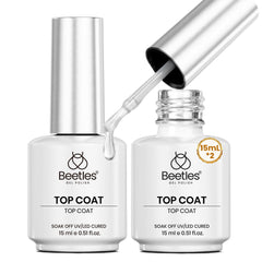 Beetles Gel Top Coat Set in festive packaging enhances shine and protection