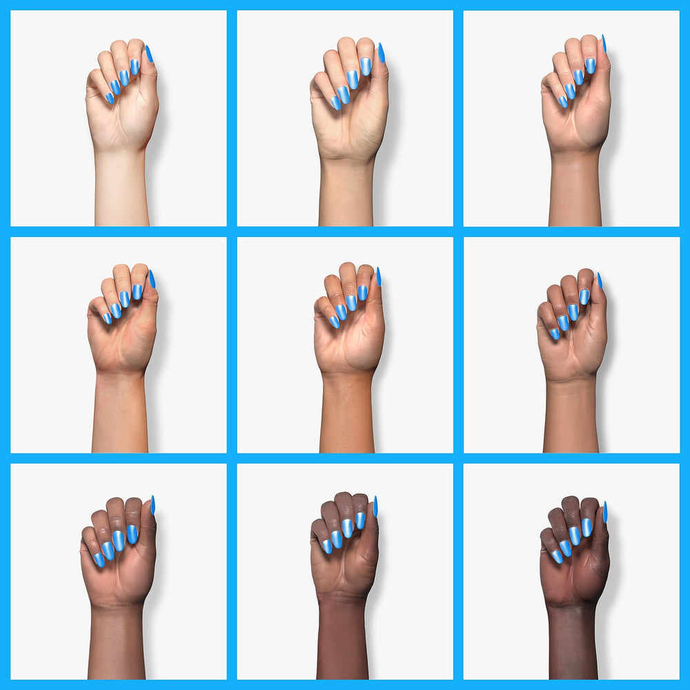 Beetles gift box with blue gel polish offers a stylish present option