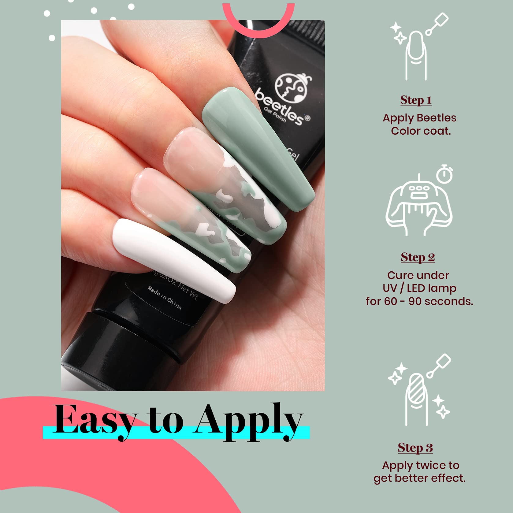 Gift-pack Beetles Sage Green polish for holiday gifting