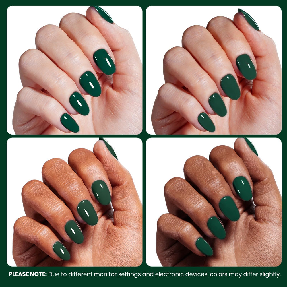 Beetles Gift-ready green gel polish compact bottle for gifting