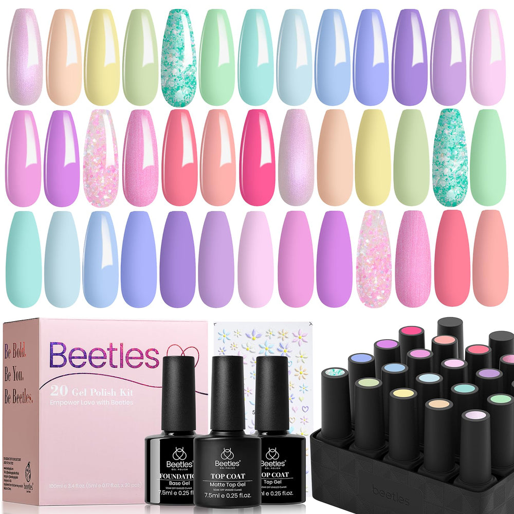 Beetles gift-ready pink gel set for women