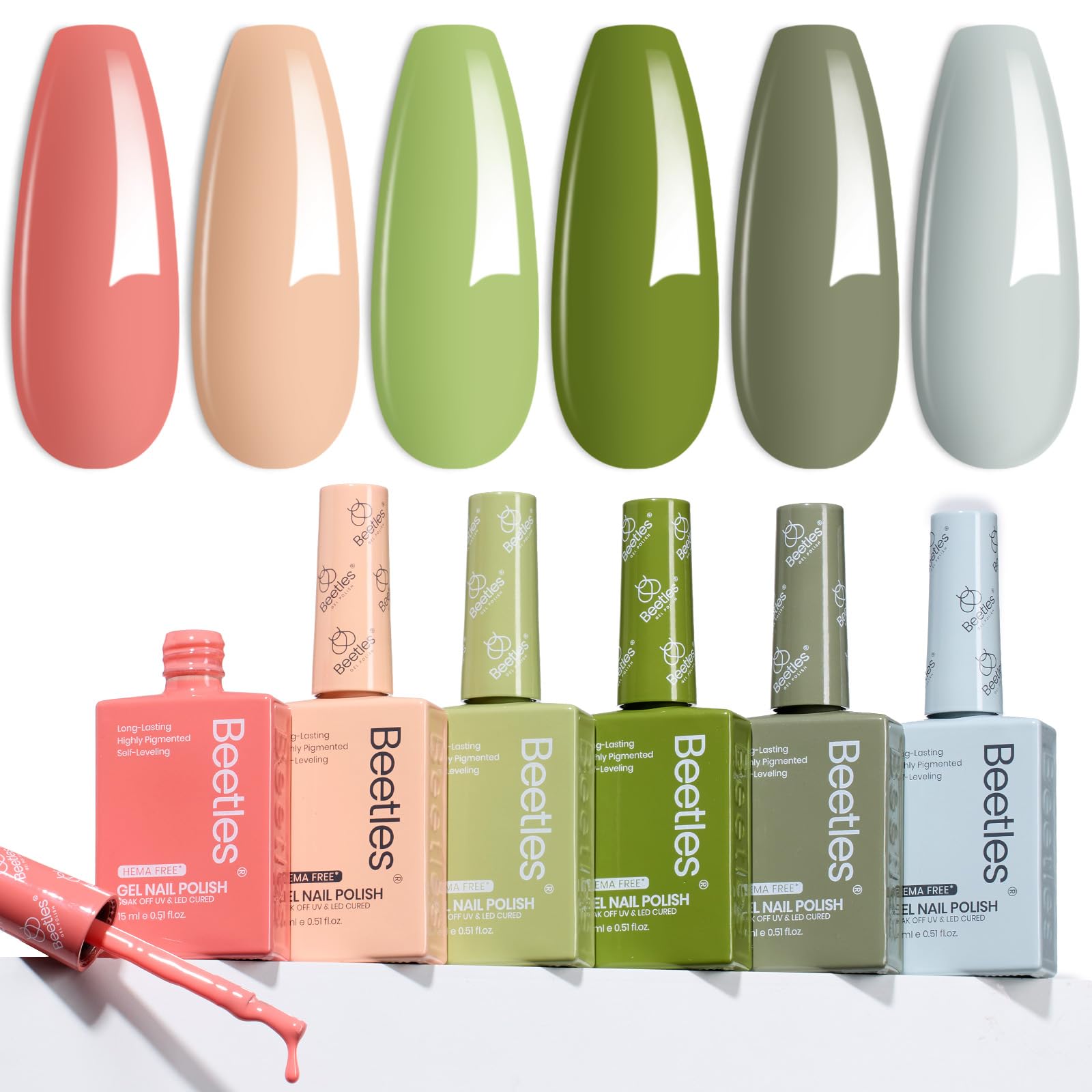 Beetles gel polish gift set for women and girls.