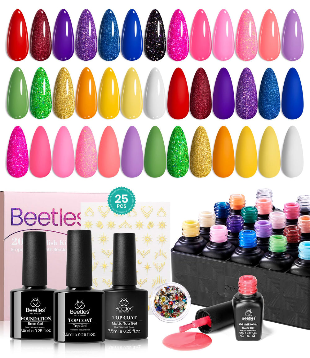 Beetles gift set is perfect for nail art lovers.