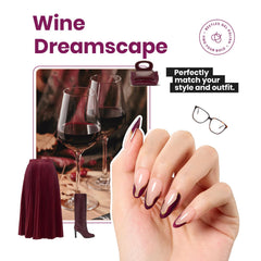 Beetles glitter art effect adds subtle red wine shimmer.
