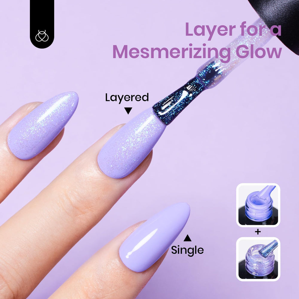 Beetles Glitter Gel Nail Polish brush applicator delivering smooth, even coverage.