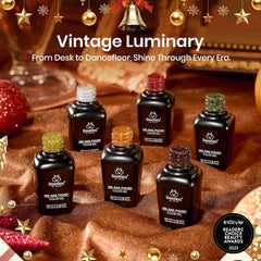 Beetles Glitter Gel Nail Polish Set Vintage Luminary deep wine shade delivers rich, party‑ready color.