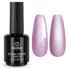 Beetles Glitter Gel Polish spring lilac swatch for vibrant spring nails