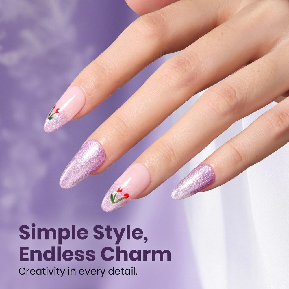 Beetles Glitter Gel Polish UV/LED cure guide image for quick home manicures