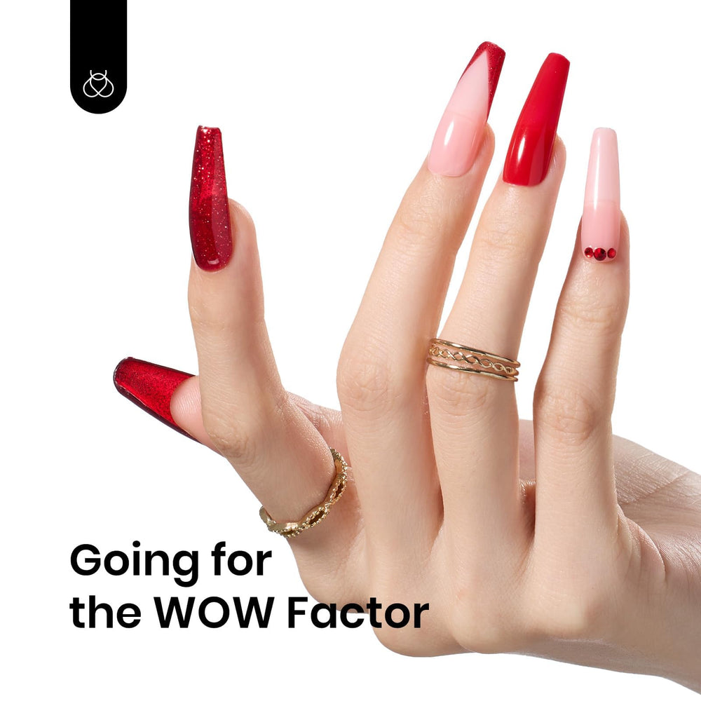 Beetles Glitter Red Gel Polish application tips for smooth, even layers