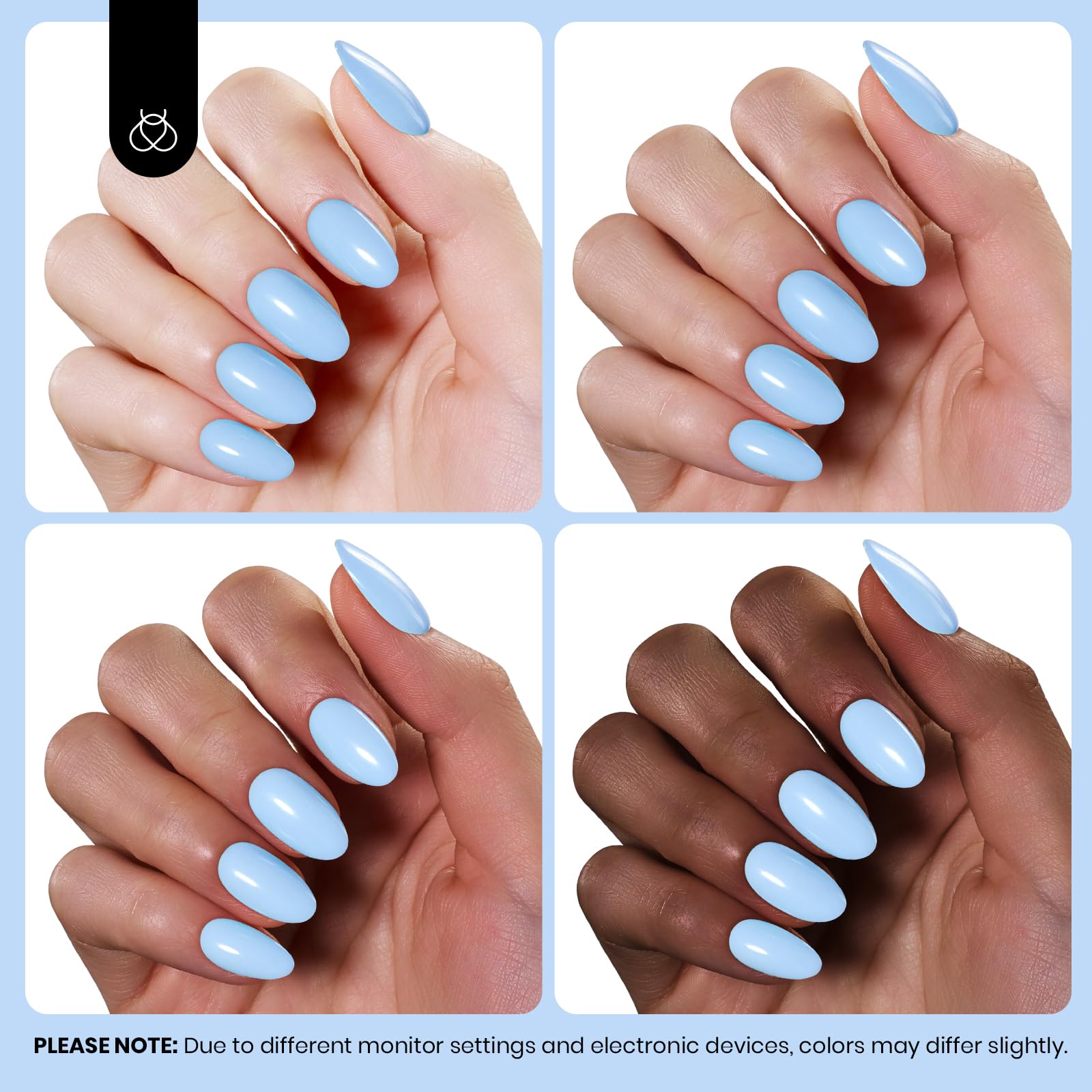 Beetles glossy finish on nails after curing