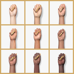 Beetles Gold Gel Polish adds shimmering color for nail art with long wear.
