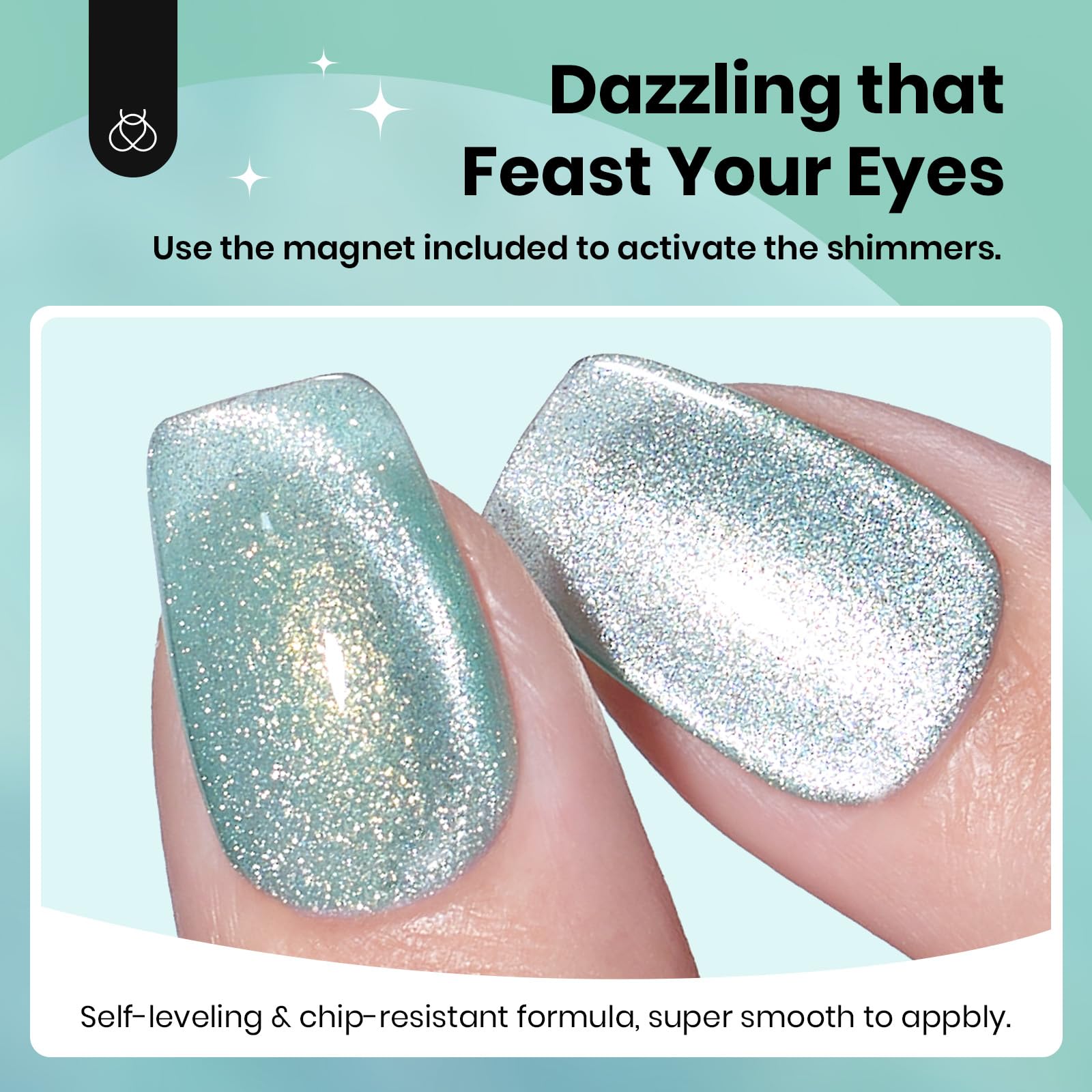 Beetles Green Cat Eye Gel Polish 28 days wear with proper application.