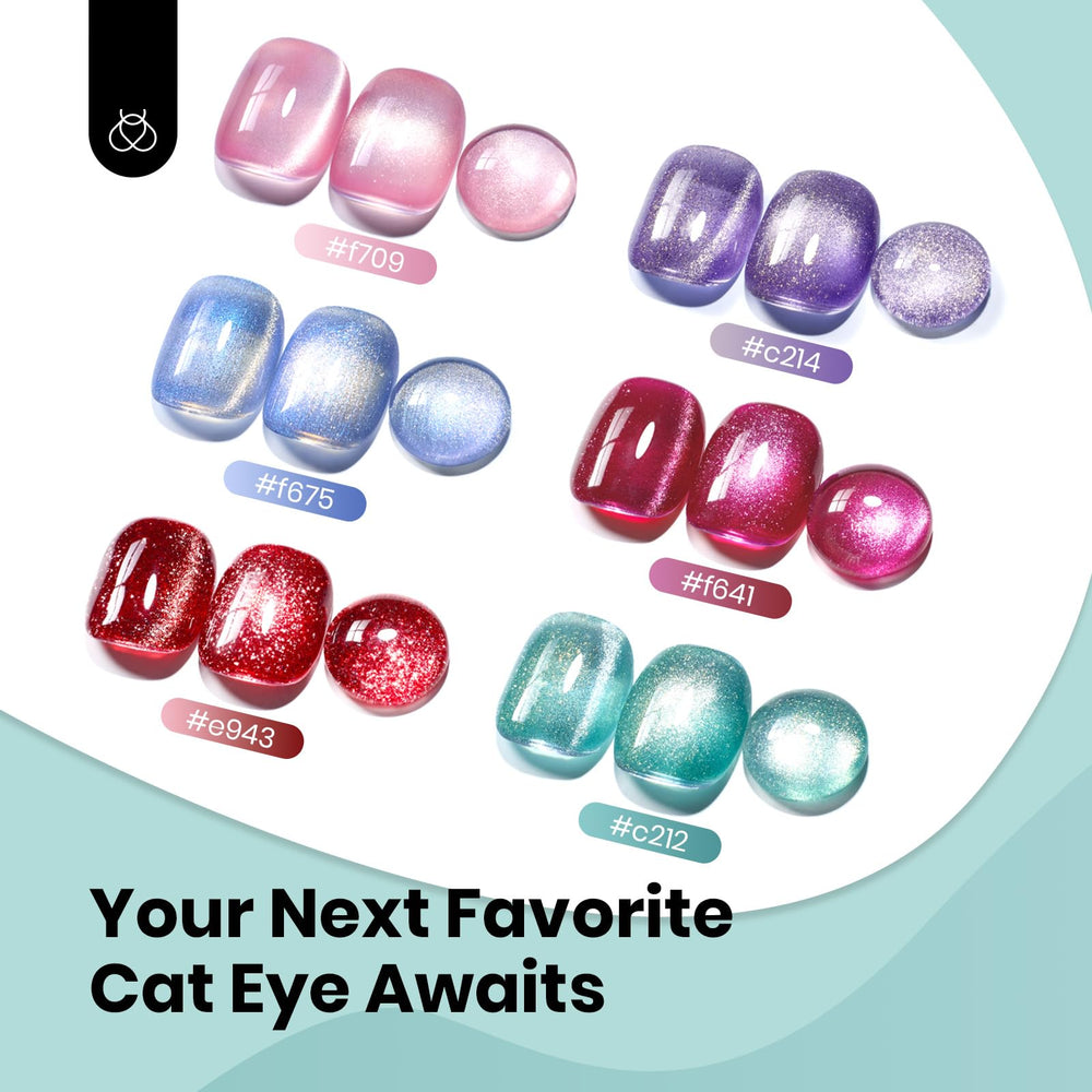 Beetles Green Cat Eye Gel Polish gift-friendly packaging.