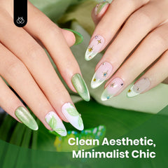 Beetles Green Glitter Cat Eye Gel for shimmering nails