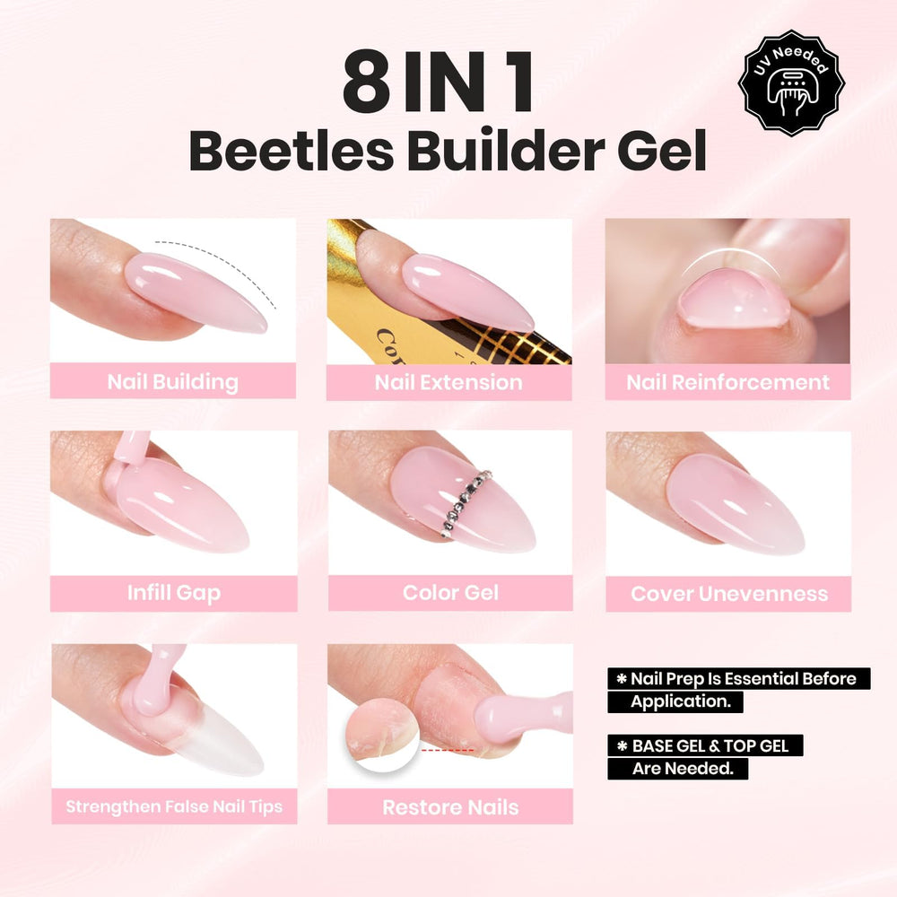Beetles HEMA-Free Formula for safer, gentler nail applications.