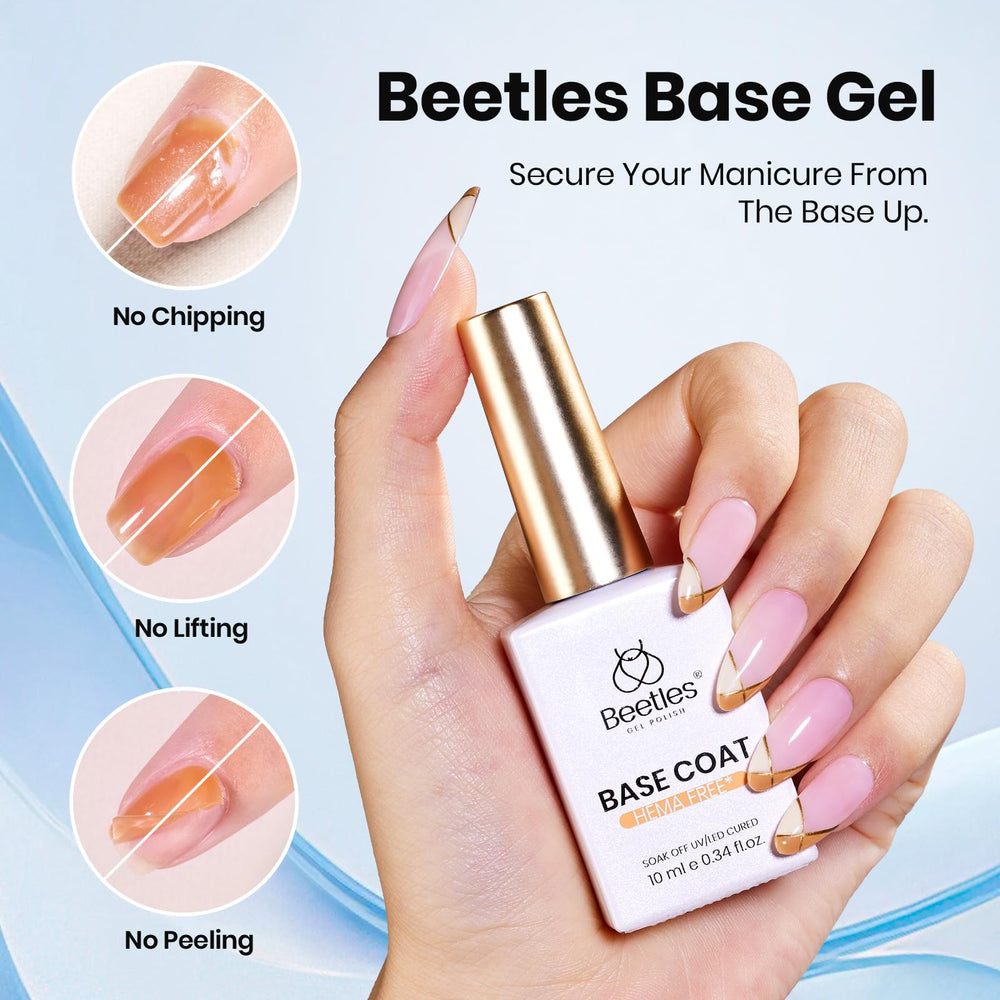 Beetles HEMA-free Matte Top Coat bottle delivers sophisticated matte shine.