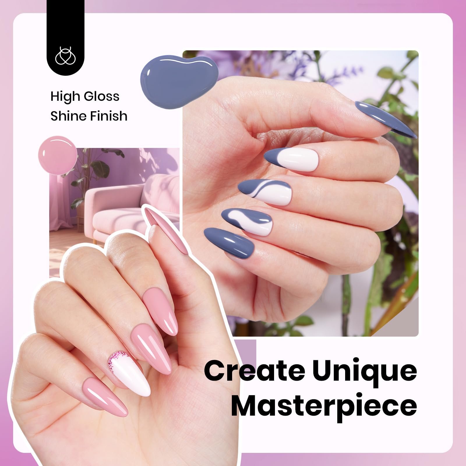 Beetles Hema Free gel polish baby blue bottle close-up for refreshing color.