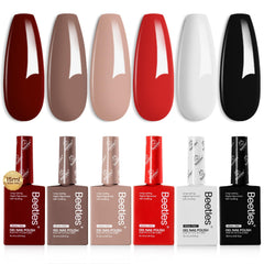 Beetles Hema-Free Gel Polish Set brown bottle offers long-lasting color for everyday nails.