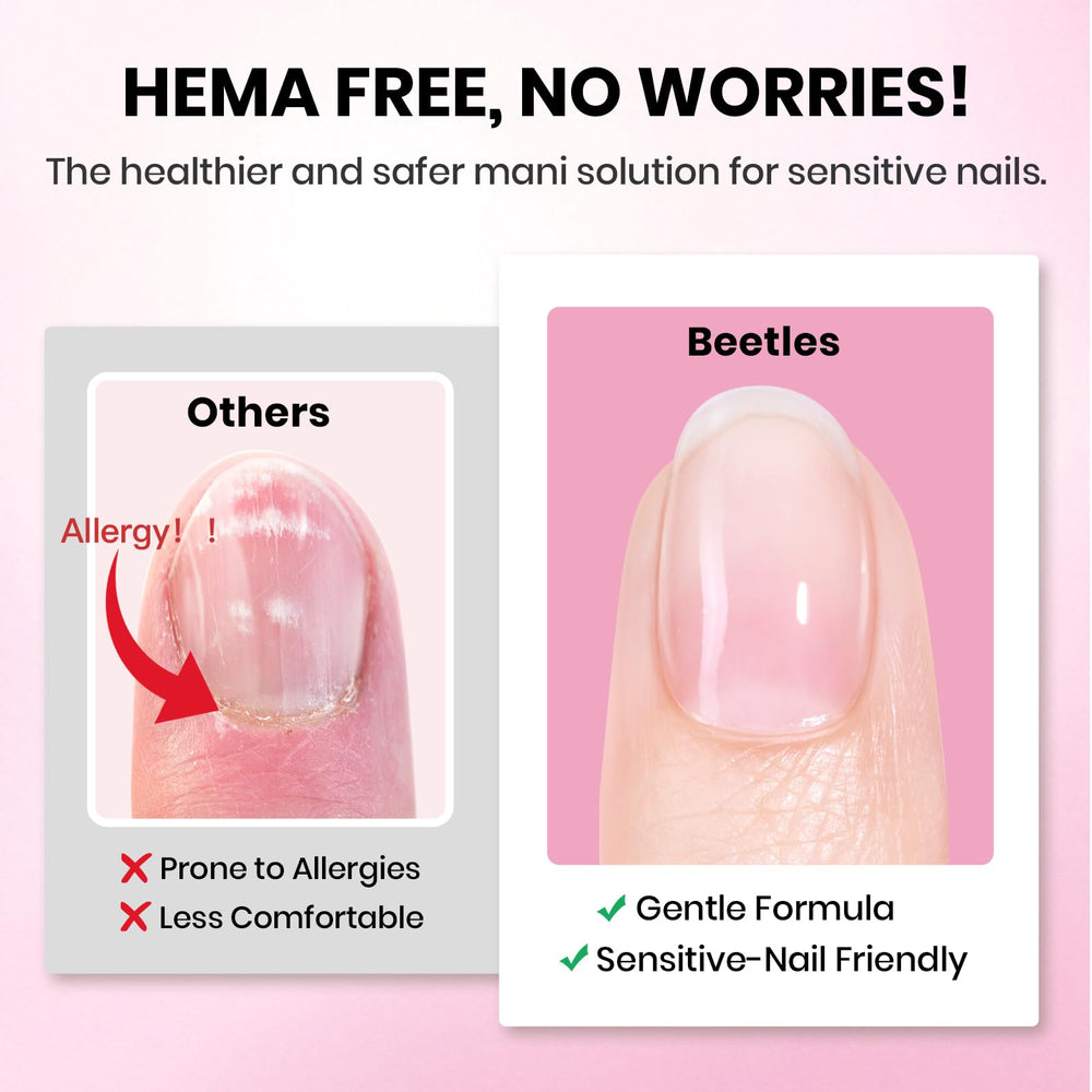 Beetles HEMA-free nail glue in 15ml for strong hold