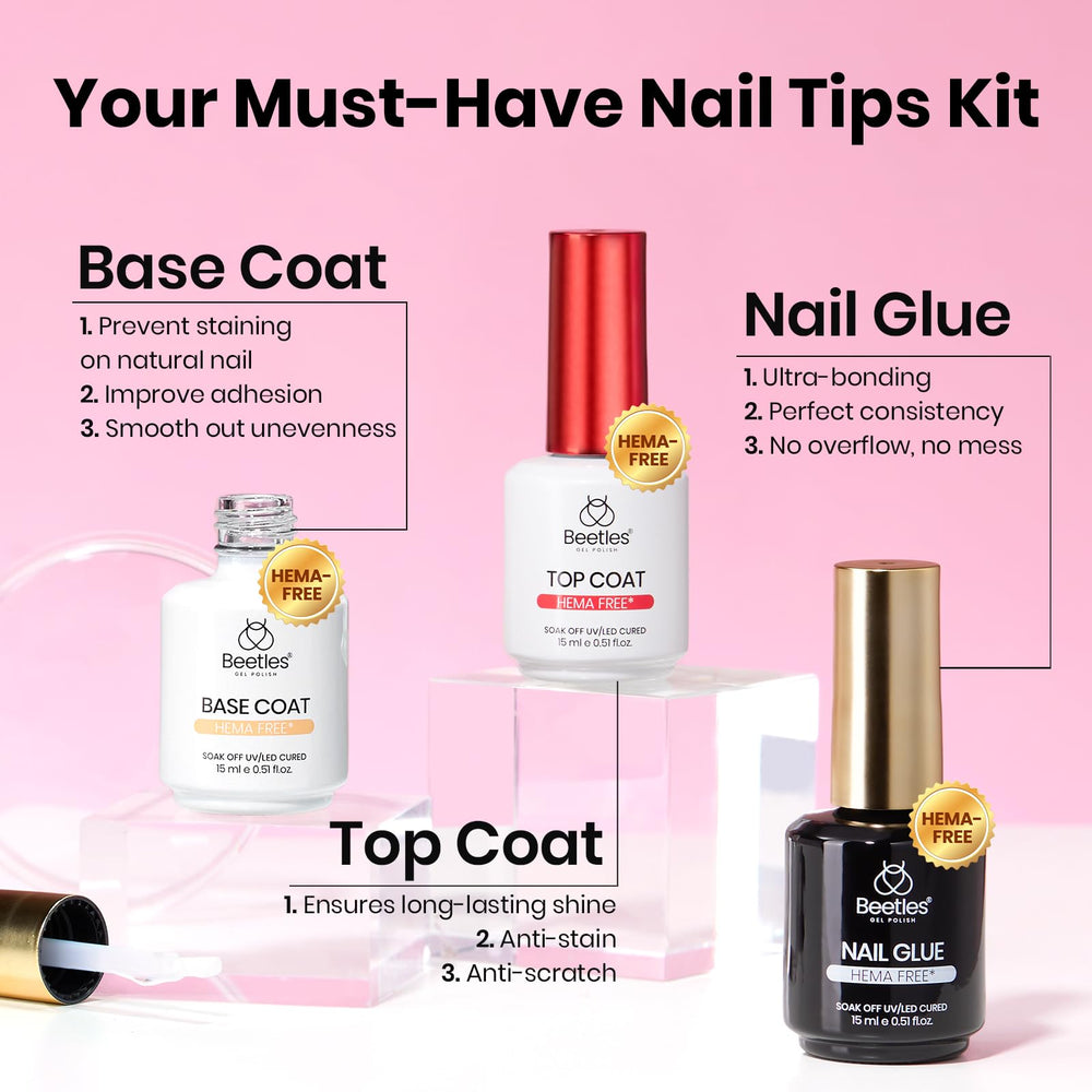 Beetles HEMA-free top coat in 15ml for a mirror shine