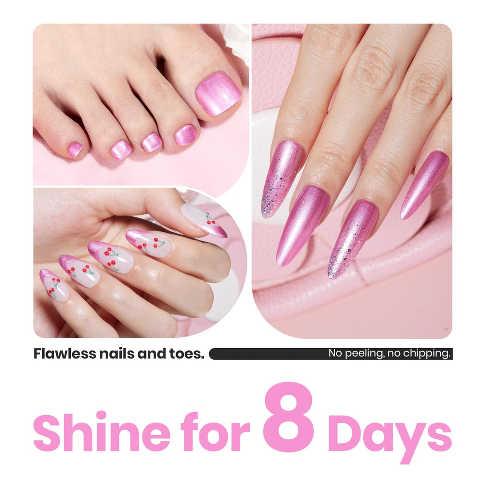 Beetles High Gloss Finish adds chic pink brilliance.