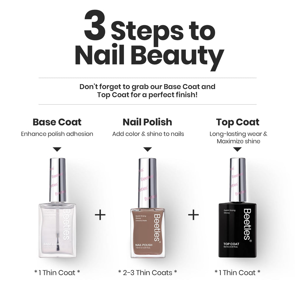 Beetles Gel Polish nail-care ingredients help strengthen and protect nails.
