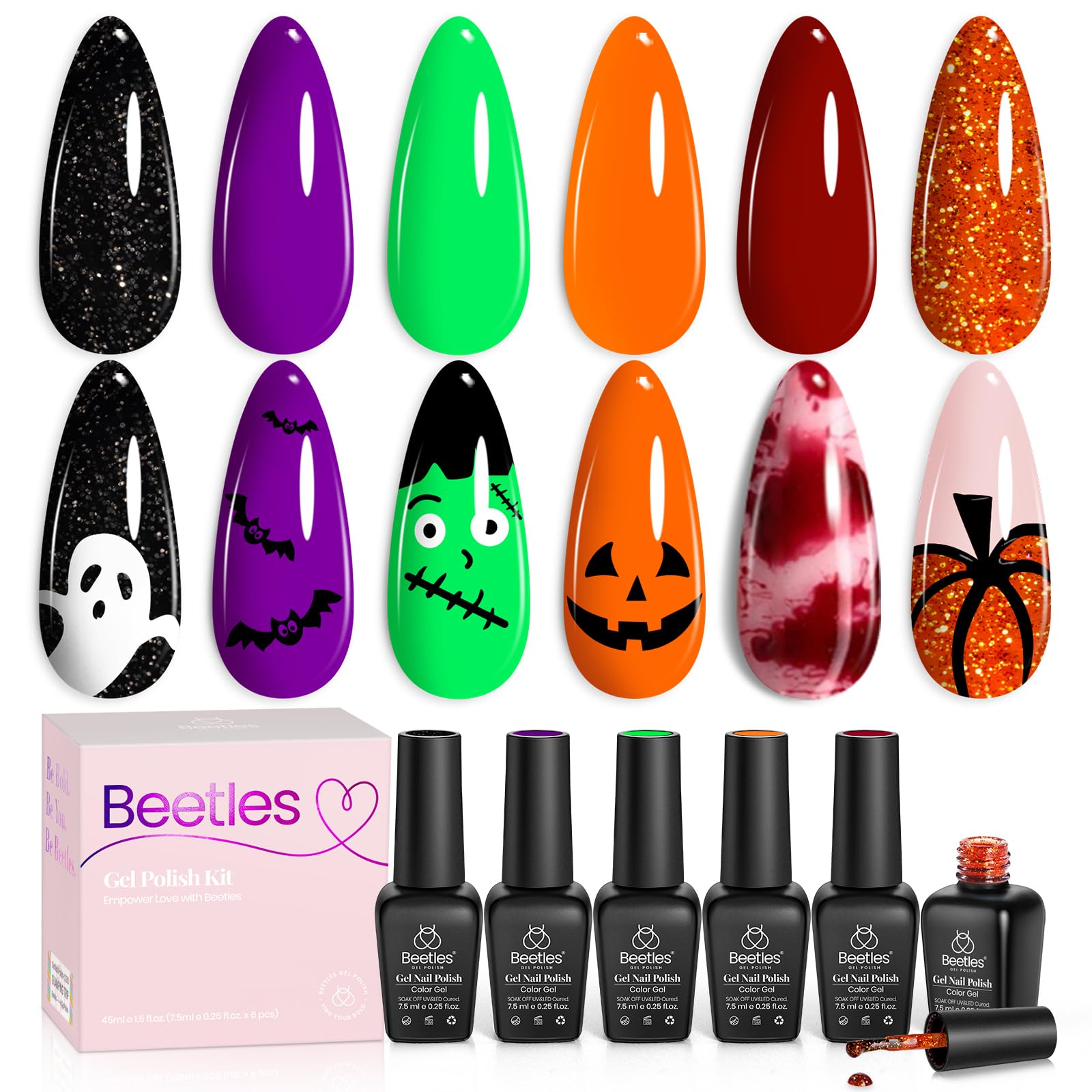 Beetles Gel Polish Hocus Pocus soak-off formula ensures smooth removal when ready.