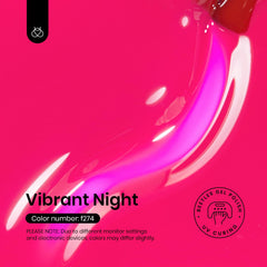 Beetles hot pink gel polish swatches show sheer-to-opaque layering possibilities.