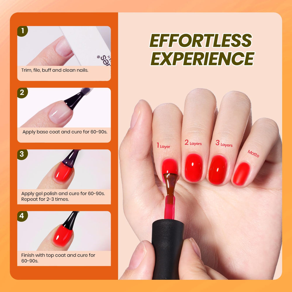 Beetles Jelly Gel red shade for classic, glossy manicures.