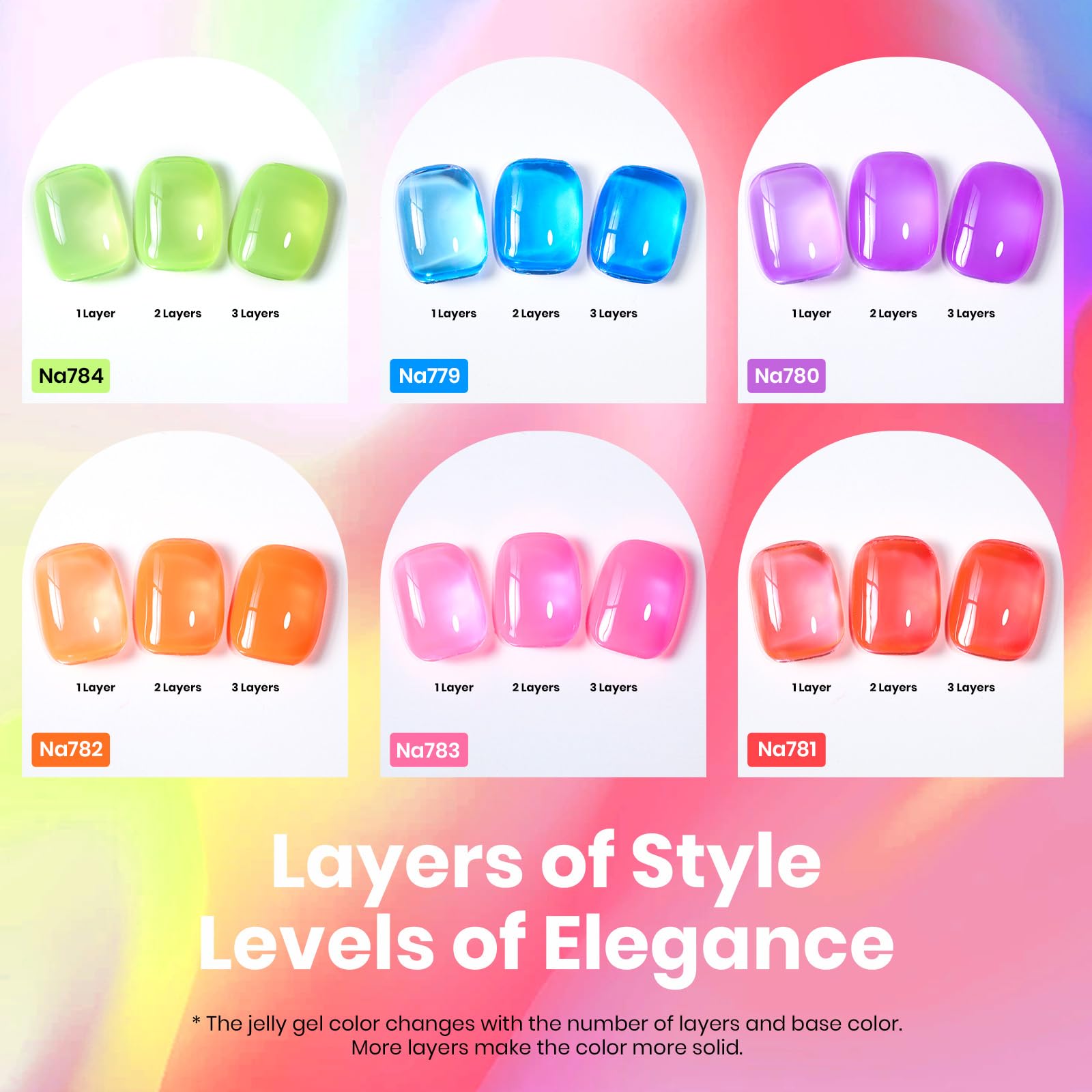 Beetles Jelly Gel Nail Polish Set applying base coat for long-wear prep and color longevity.