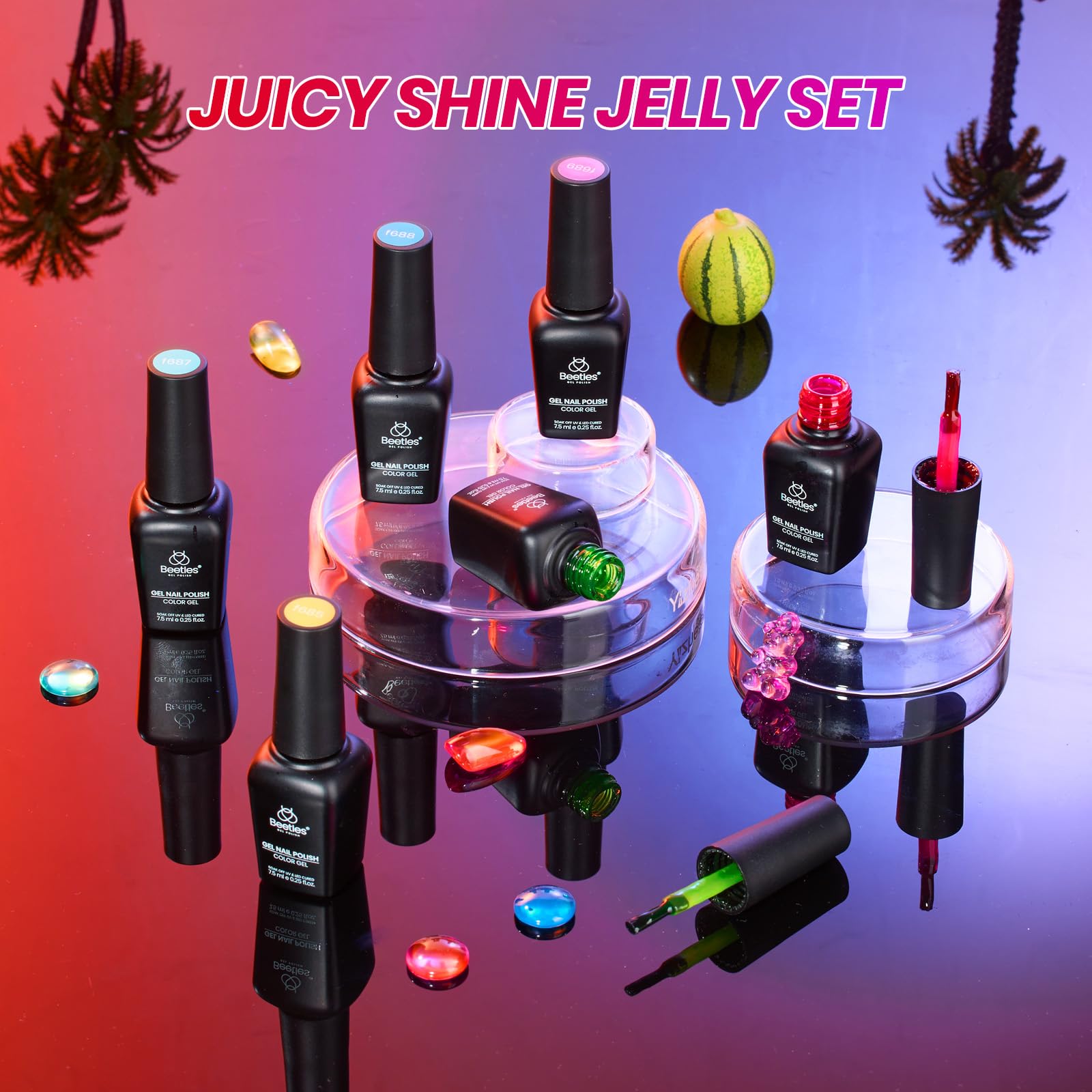 Beetles Jelly Gel Nail Polish Set gift packaging ideal for beauty lovers