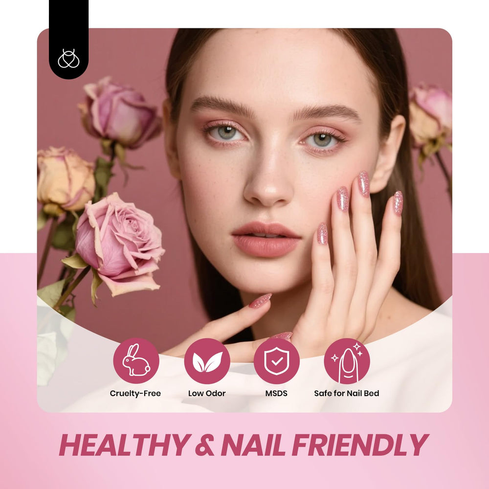 Beetles Jelly Gel Nail Polish Set ultra-gloss finish delivers long-lasting shine on nails.