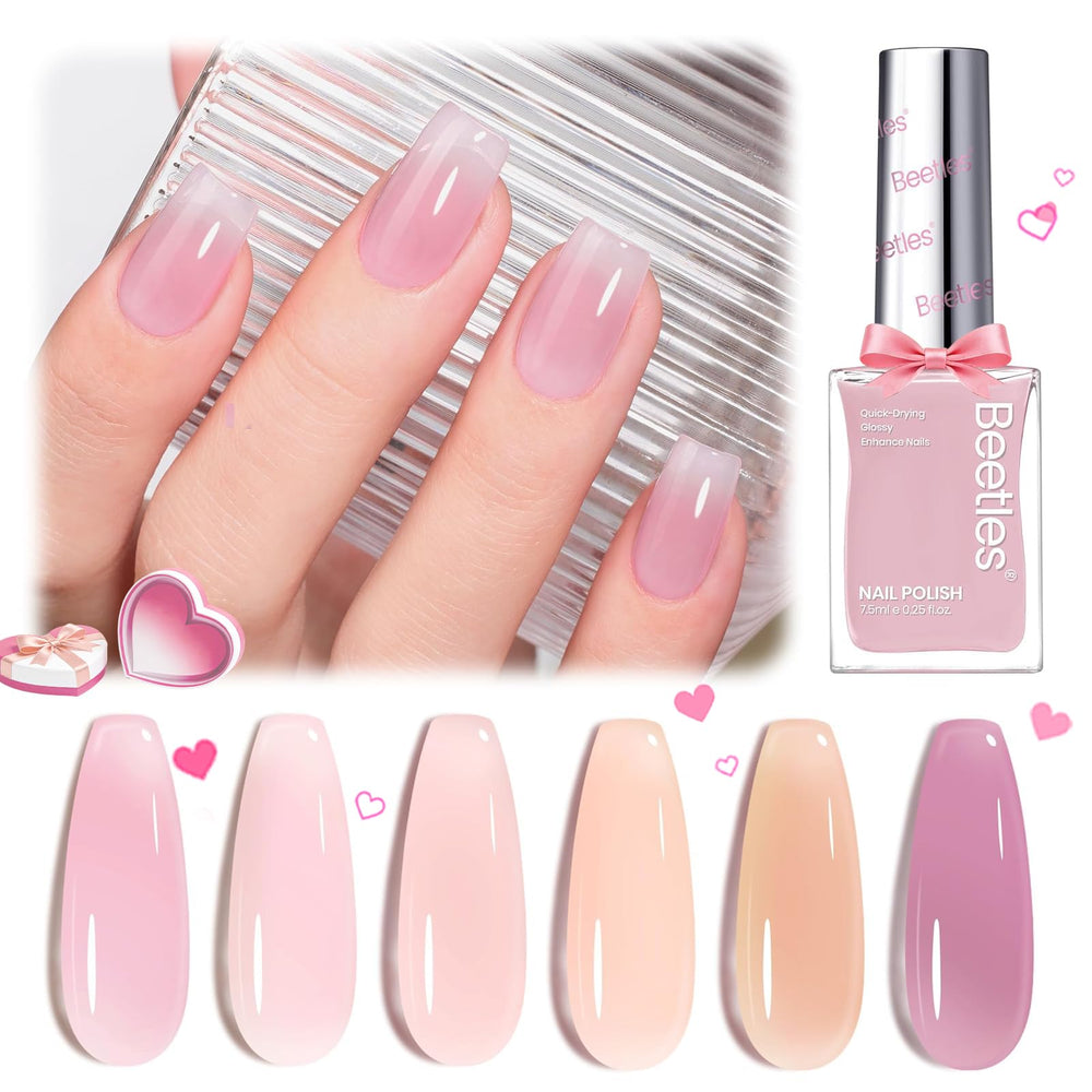 Beetles Jelly Nail Polish Set tocopherol enriched glossy finish