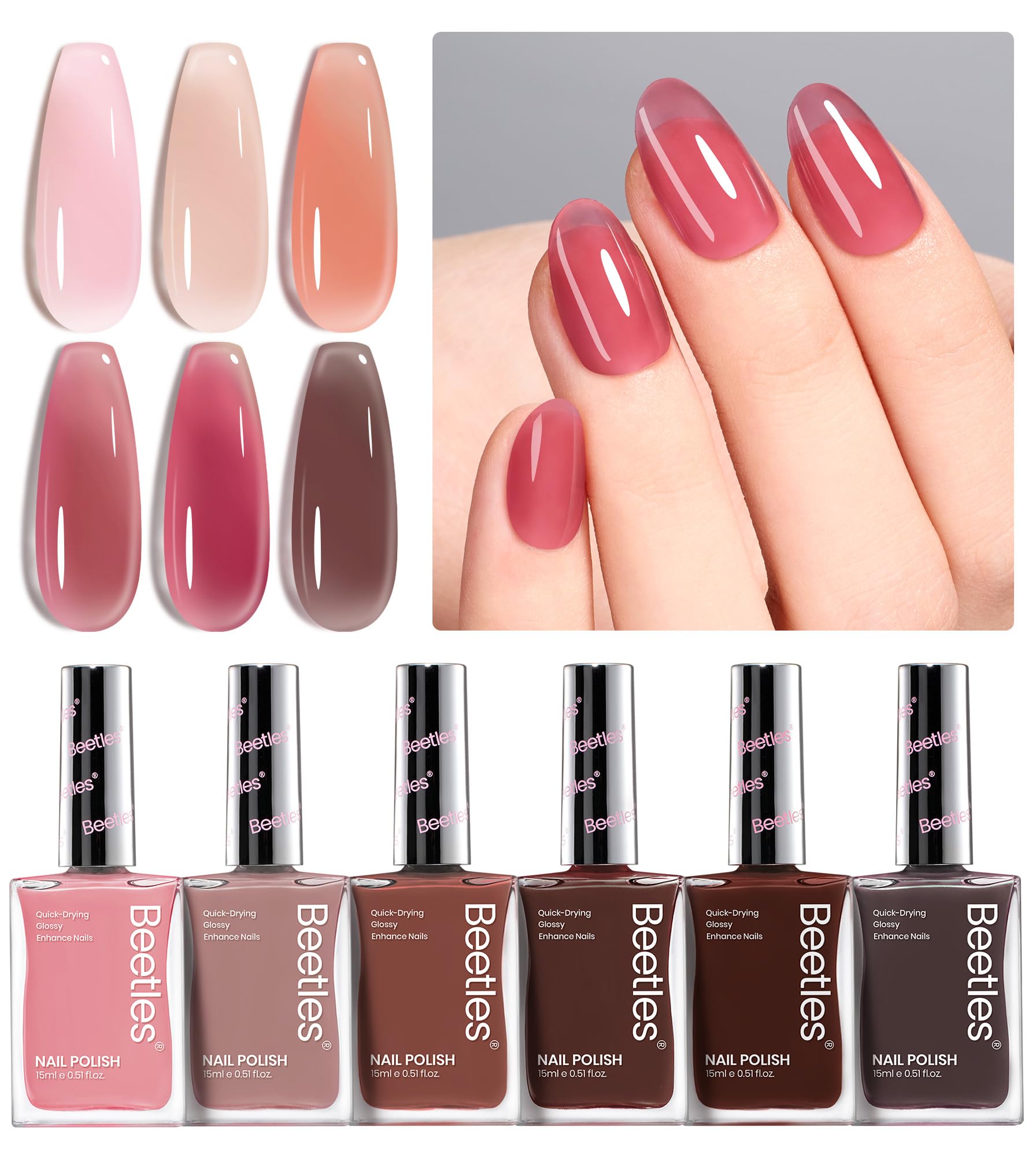 Beetles Jelly in travel-friendly kit ideal for on-the-go manicures.